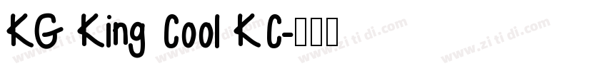 KG King Cool KC字体转换